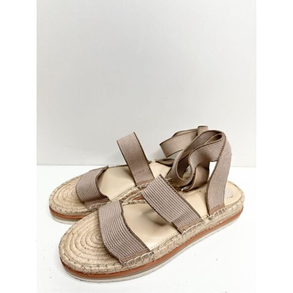 Vince Camuto Espadrille Sandals Womens Tan Size 10 Kolindia Elastic Ankle Strap - Picture 4 of 10